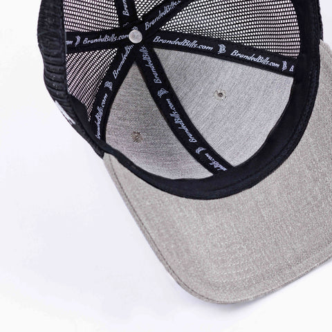 Bare Curved Trucker Back Heather Gray Interior