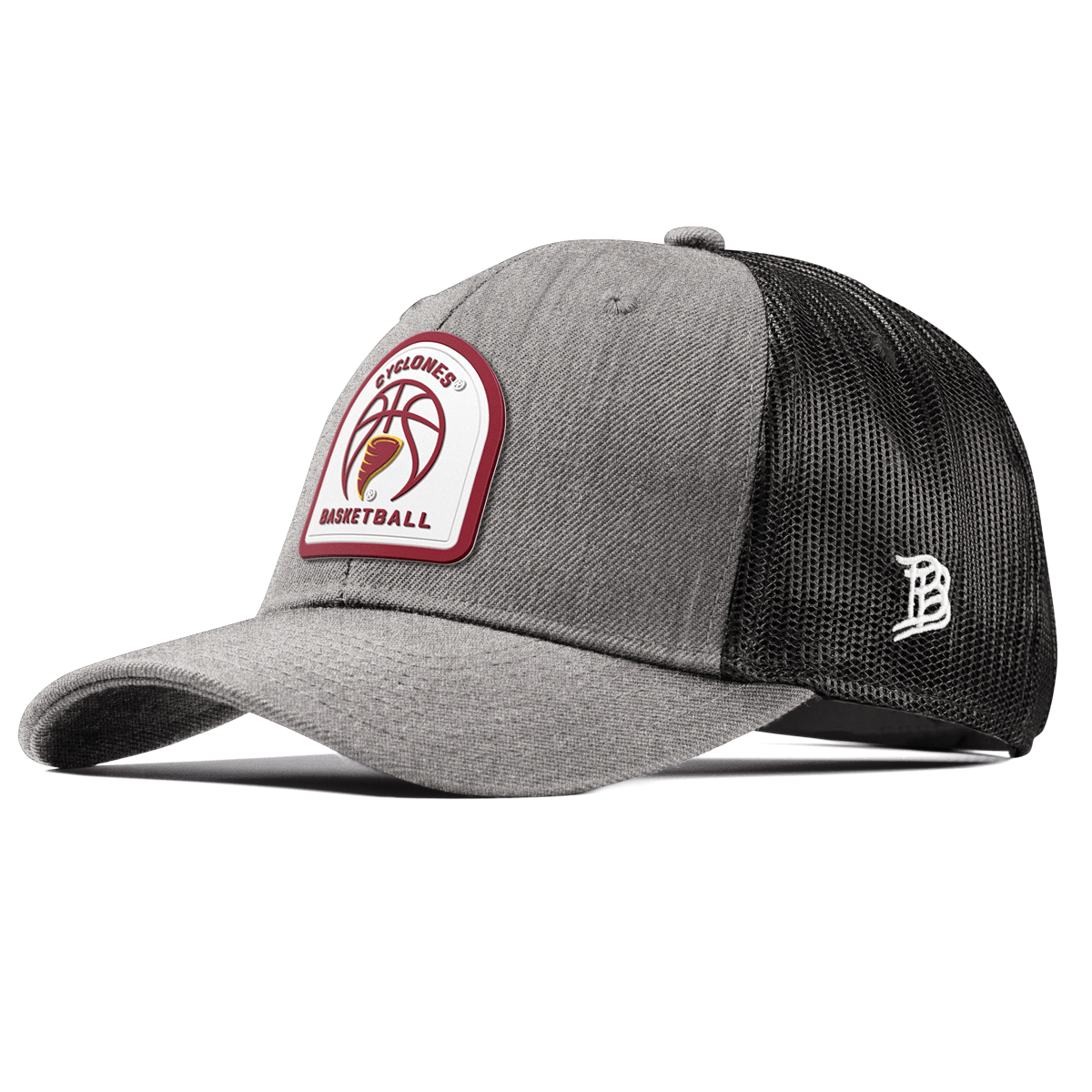 Iowa State University "Iowa State Basketball" Curved Trucker Heather Gray