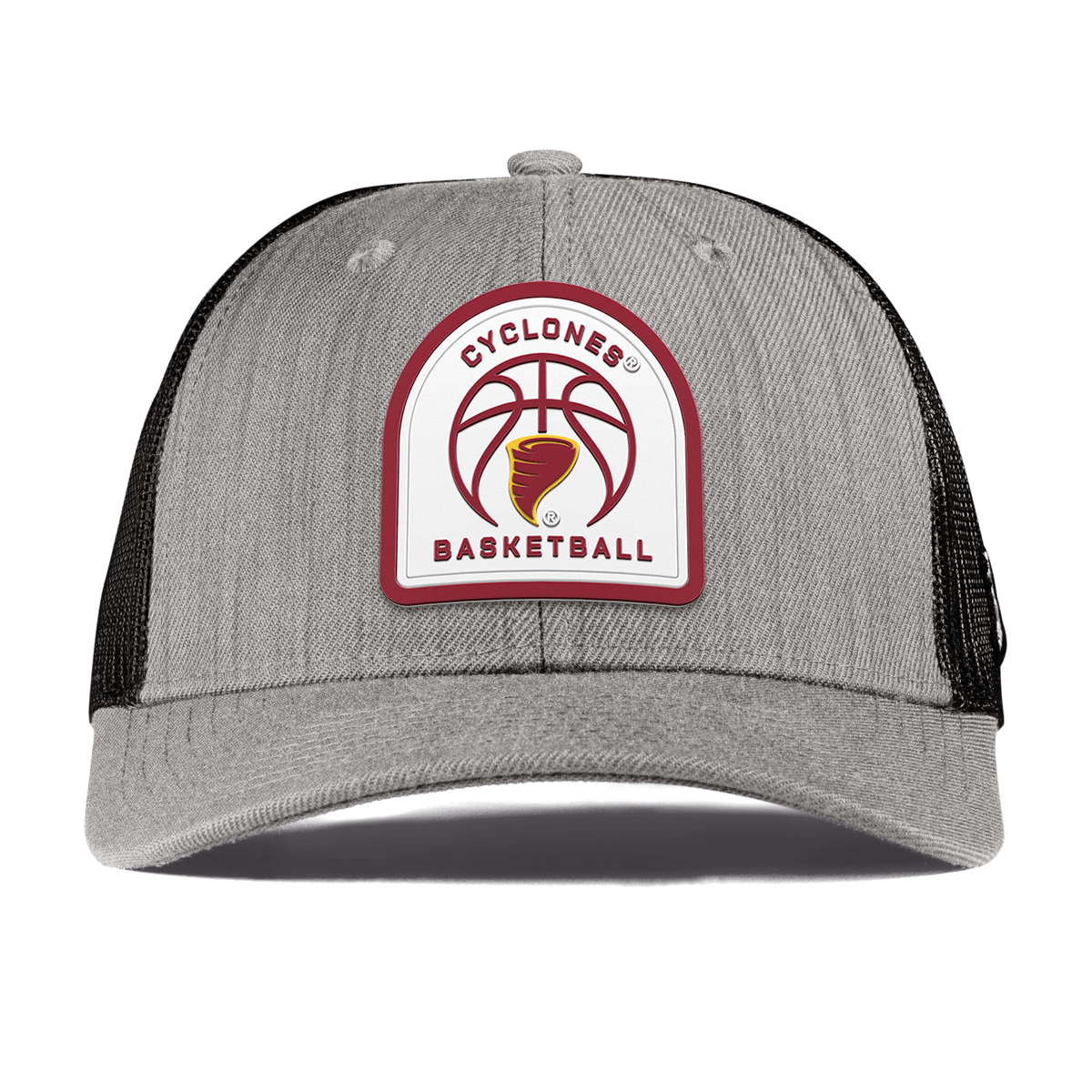 Iowa State University "Iowa State Basketball" Curved Trucker Heather Gray