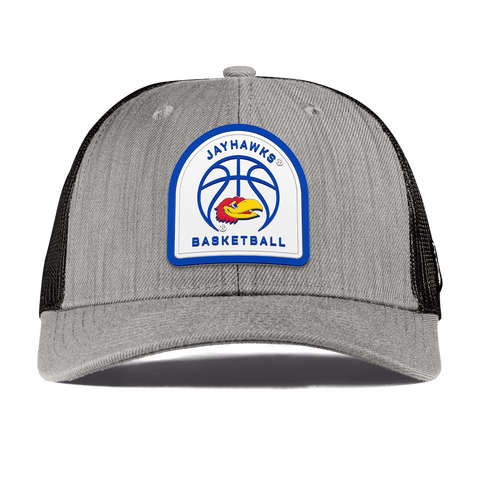 University of Kansas "Kansas Basketball" Curved Trucker Heather Gray
