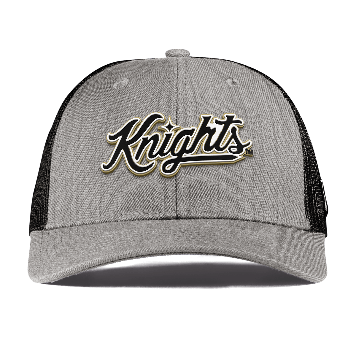 University of Central Florida "Knights Script" Curved Trucker Heather Gray