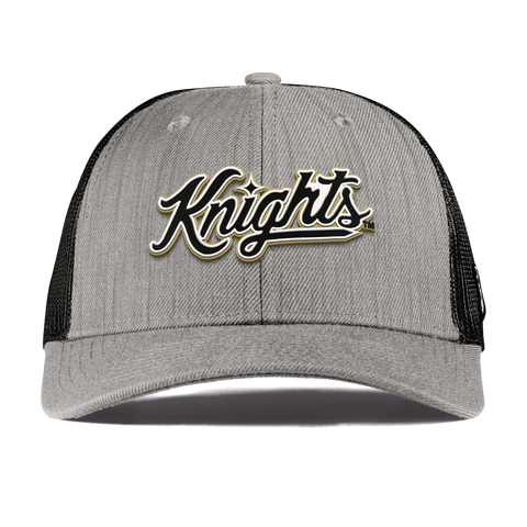 University of Central Florida "Knights Script" Curved Trucker Heather Gray