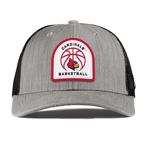 University of Louisville "Louisville Basketball" Curved Trucker Heather Gray