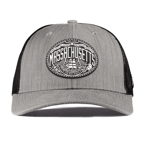 Massachusetts Traveler Curved Trucker Heather Gray