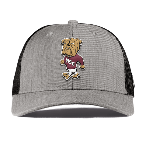 Mississippi State University "Mississippi State Bully" Curved Trucker Heather Gray