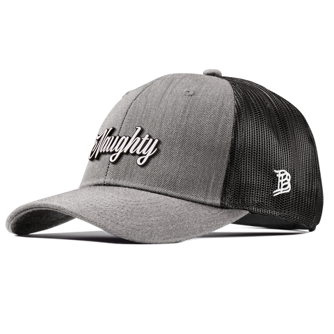 Naughty Curved Trucker Heather