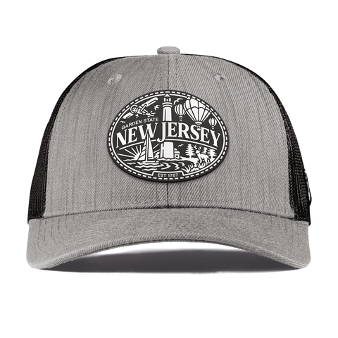 New Jersey Traveler Curved Trucker Heather Gray