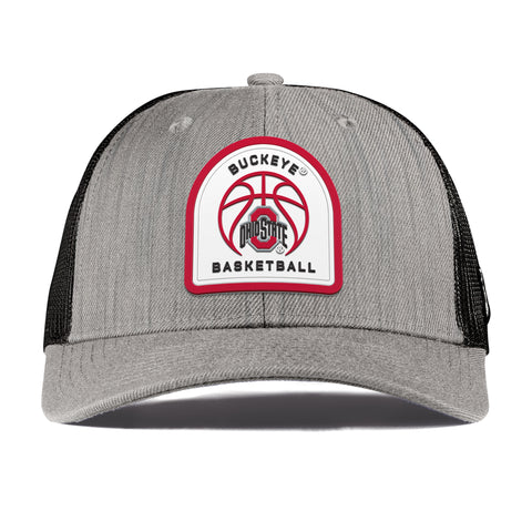 Ohio State University "Ohio State Basketball" Curved Trucker Heather Gray