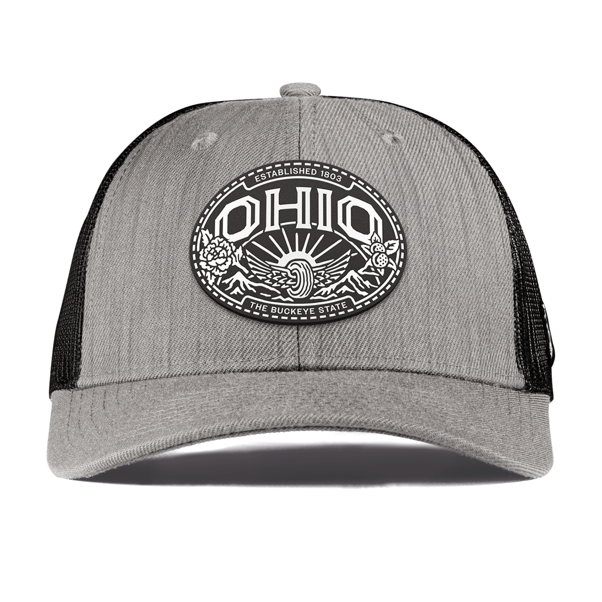 Ohio Traveler Curved Trucker Heather Gray
