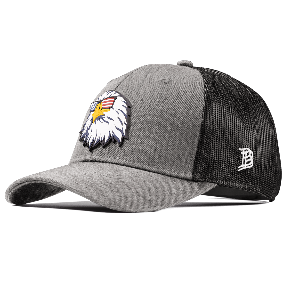 Party Eagle PVC Curved Trucker Heather Gray