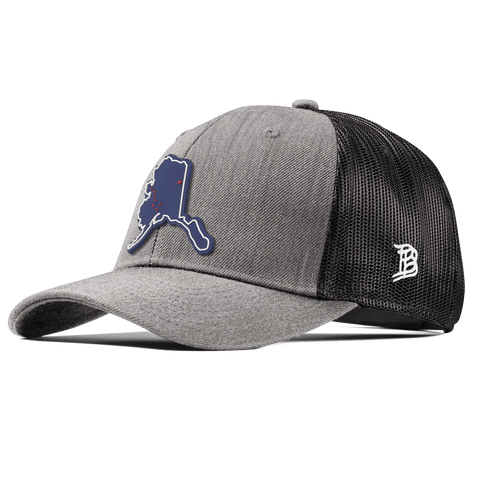 Alaska Patriot Series Curved Trucker Heather Gray