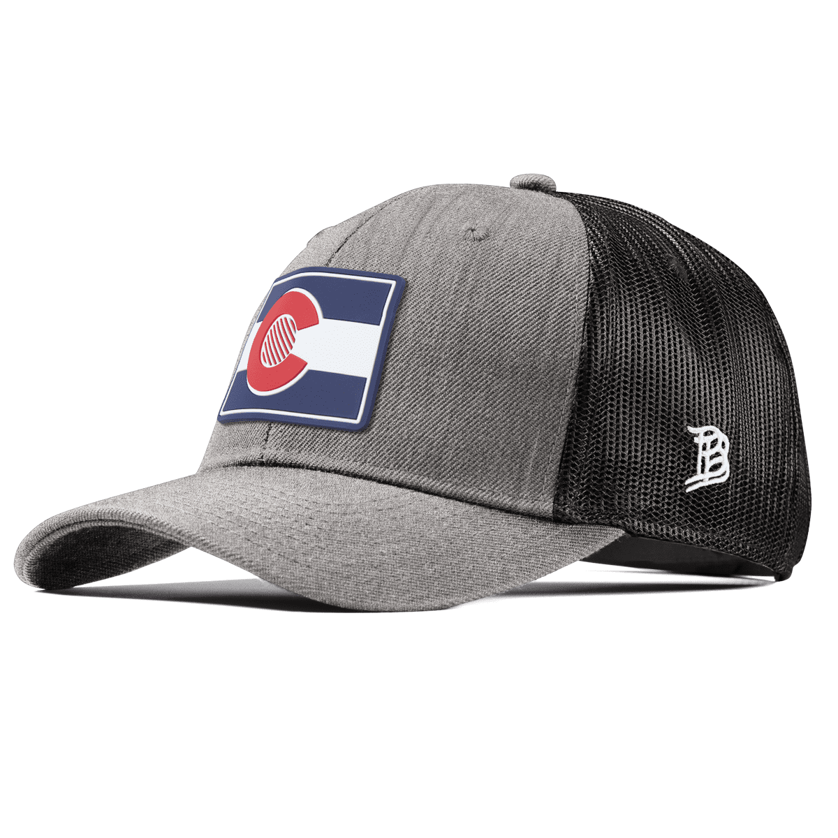 Colorado Patriot Series Curved Trucker Heather Gray