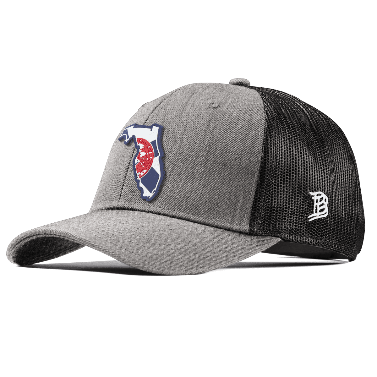 Florida Patriot Series Curved Trucker Heather Gray