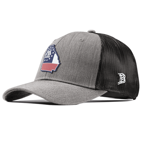 Georgia Patriot Series Curved Trucker Heather Gray