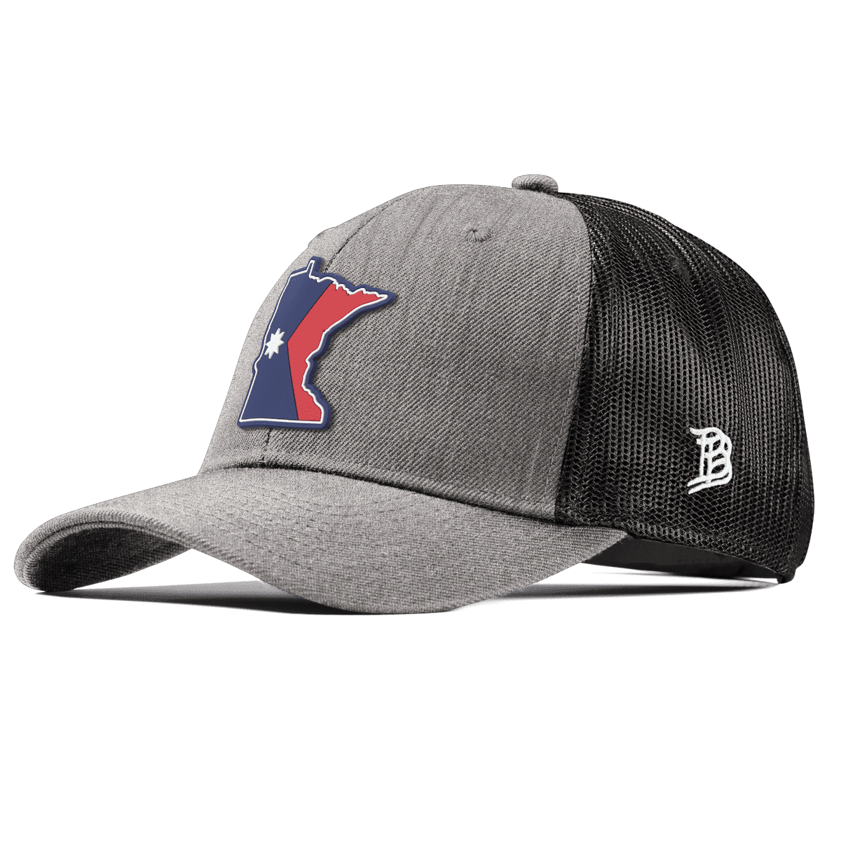 Minnesota Patriot Series Curved Trucker Heather Gray