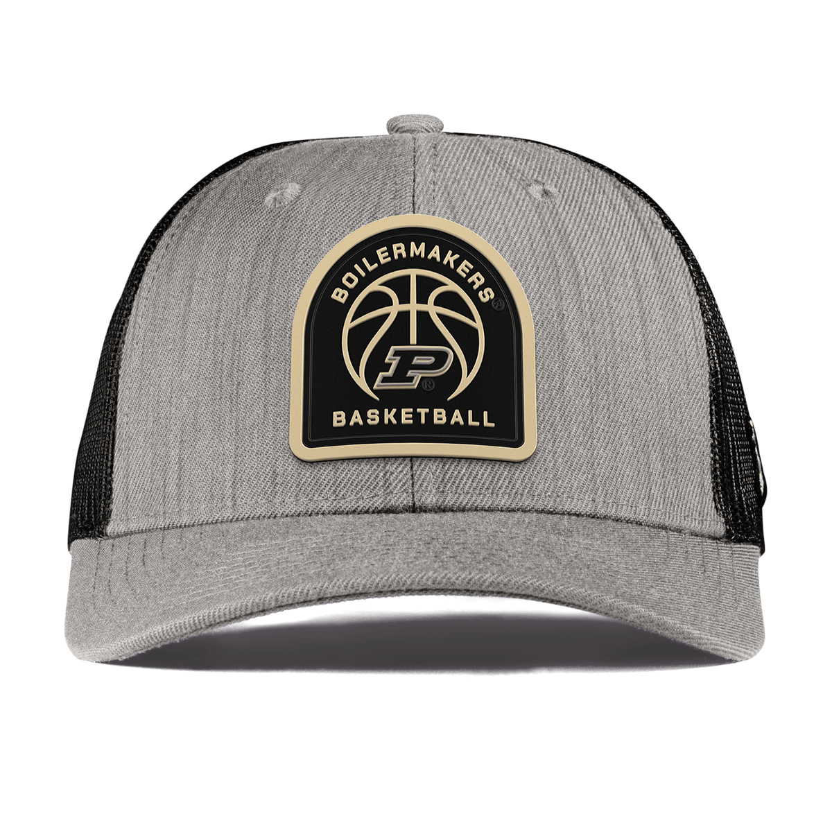 Purdue University "Purdue Basketball" Curved Trucker Heather Gray