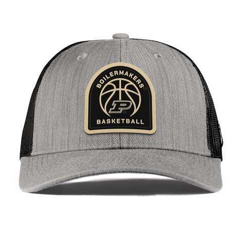 Purdue University "Purdue Basketball" Curved Trucker Heather Gray