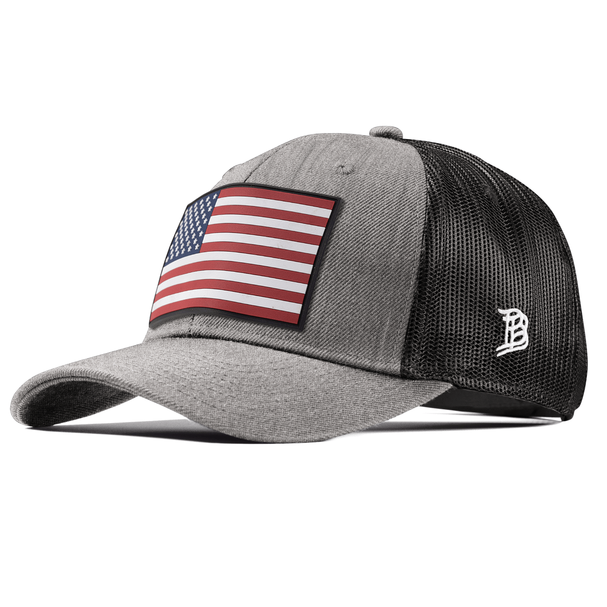 Salute PVC Curved Trucker Heather