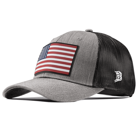 Salute PVC Curved Trucker Heather