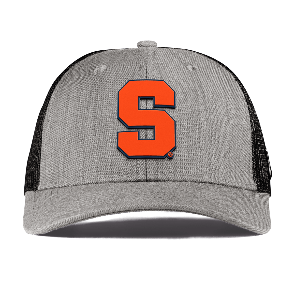 Syracuse University "Syracuse Orange Block" Curved Trucker Heather Gray