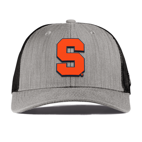 Syracuse University "Syracuse Orange Block" Curved Trucker Heather Gray
