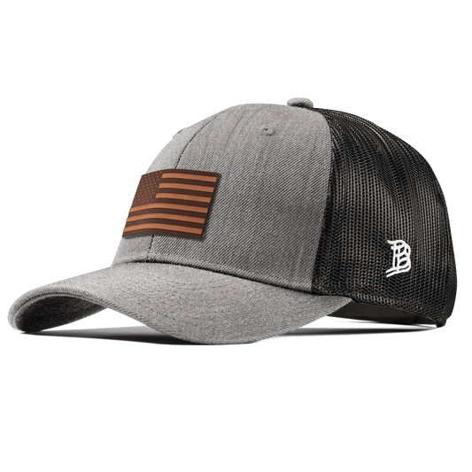 Old Glory Curved Trucker Heather Gray