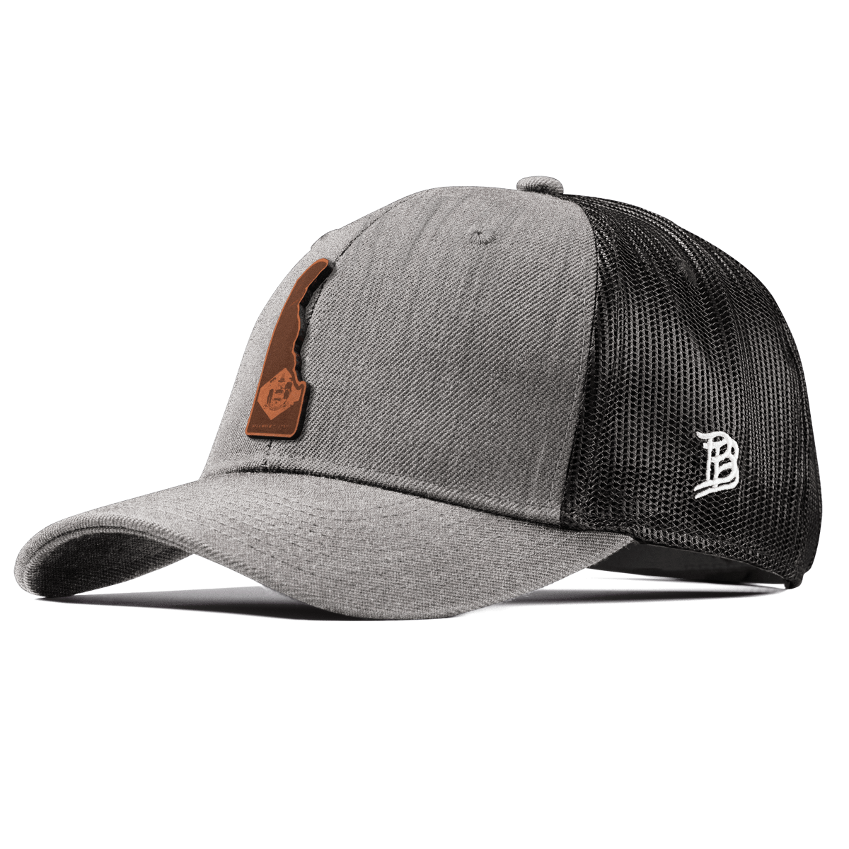 Delaware 1 Curved Trucker Heather Gray