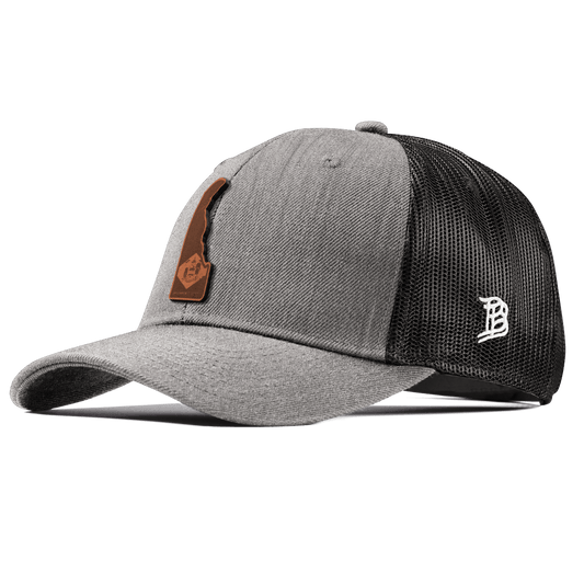 Delaware 1 Curved Trucker Heather Gray