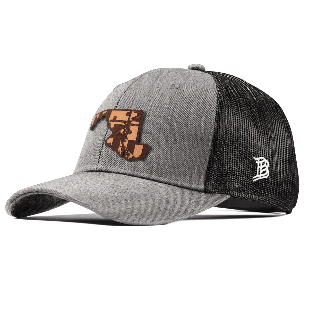 Maryland 7 Curved Trucker Heather Gray