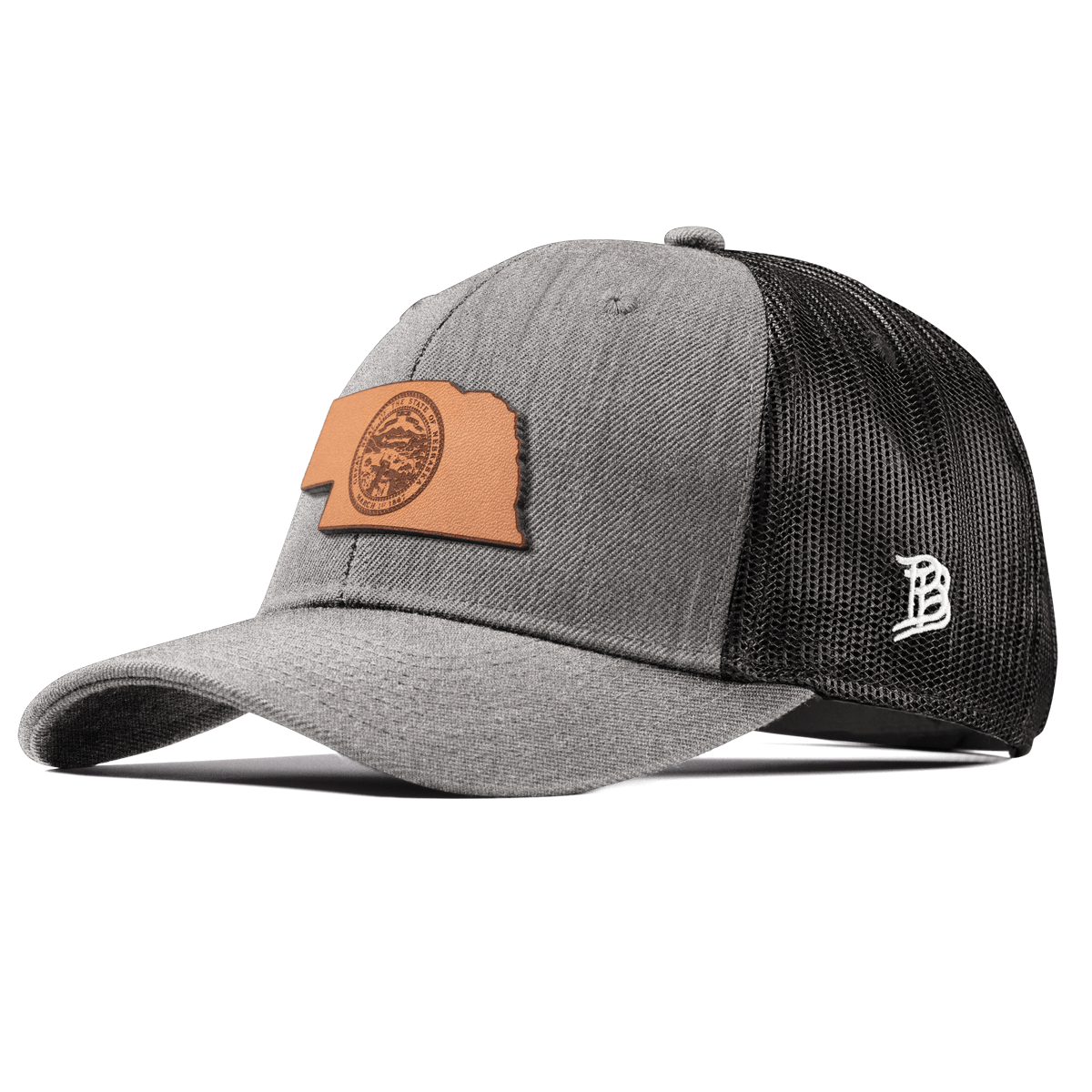 Nebraska 37 Curved Trucker Heather Gray