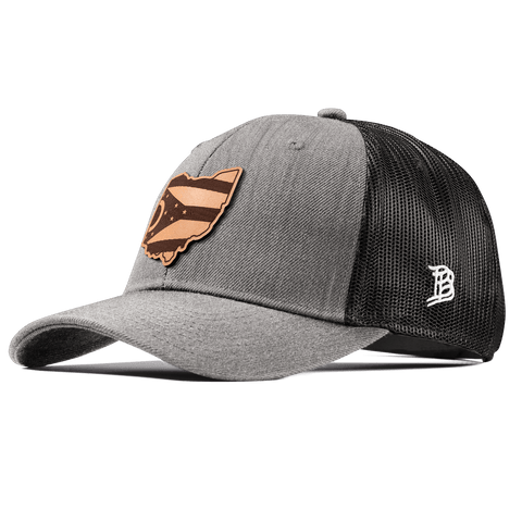 Ohio 17 Curved Trucker Heather Gray