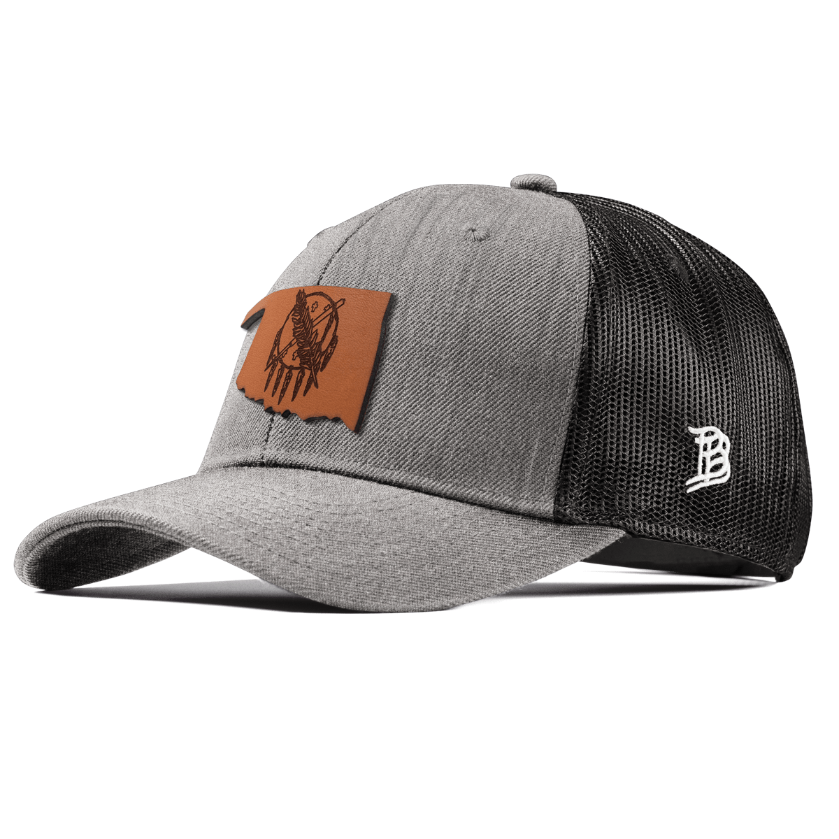 Oklahoma 46 Curved Trucker Heather Gray
