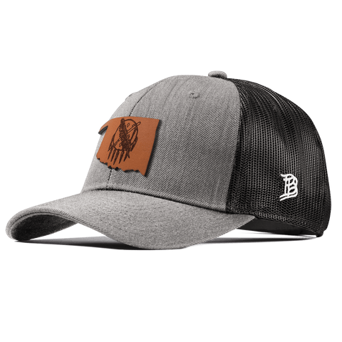 Oklahoma 46 Curved Trucker Heather Gray