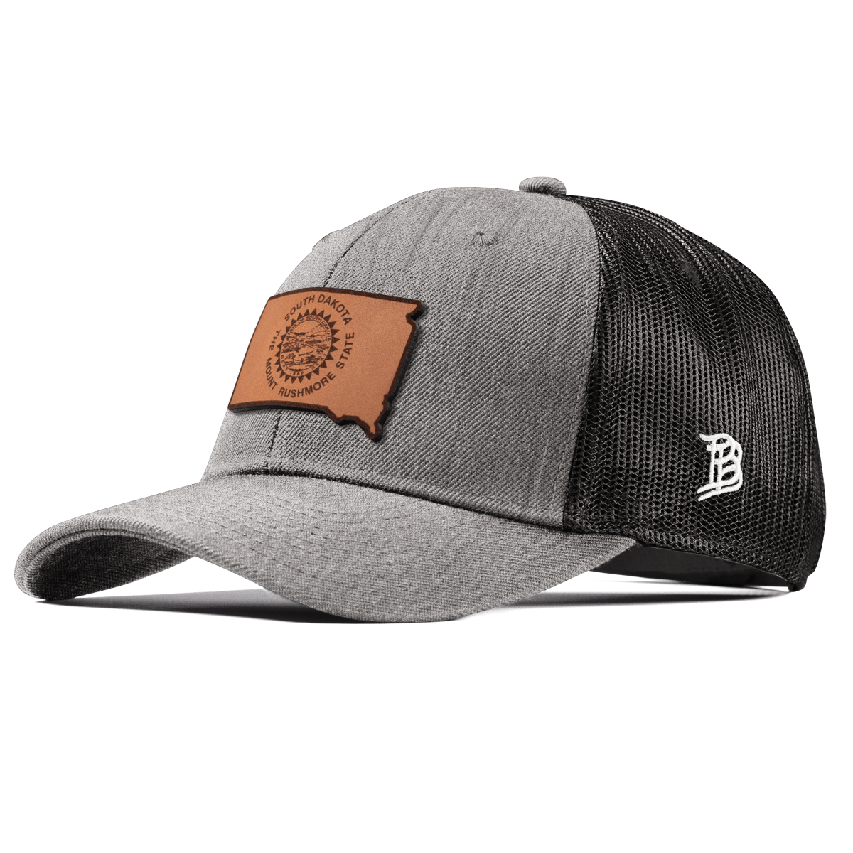 South Dakota 40 Curved Trucker Heather Gray
