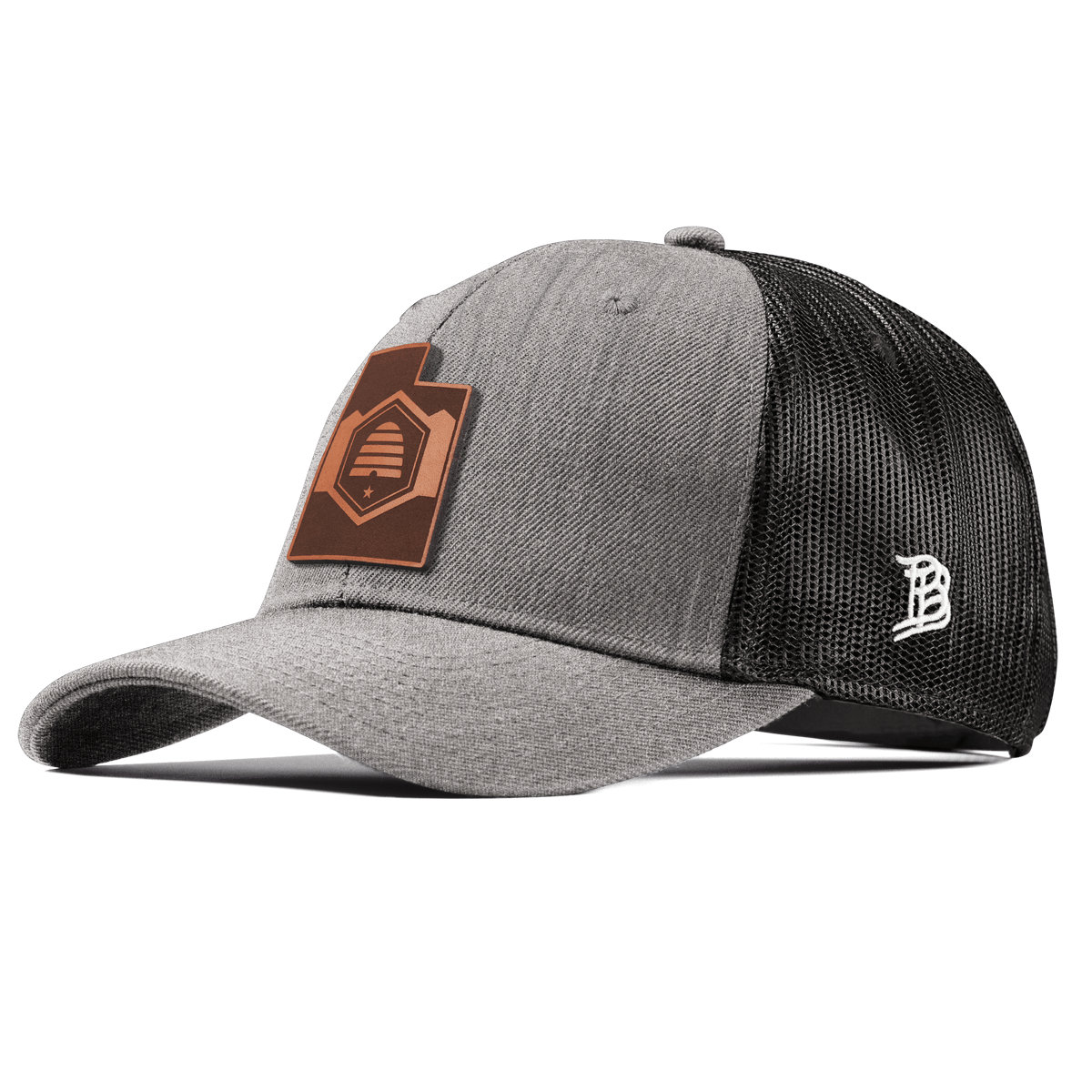 Utah 45 Curved Trucker Heather Gray