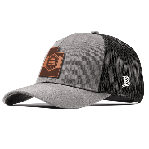 Utah 45 Curved Trucker Heather Gray