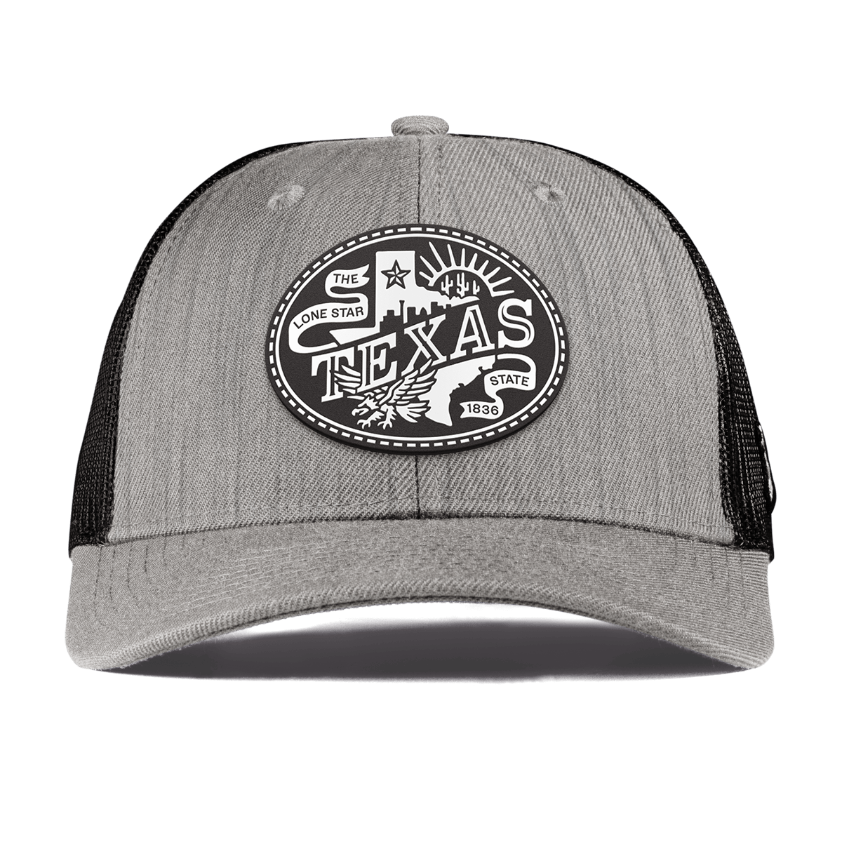 Texas Traveler Curved Trucker Heather Gray
