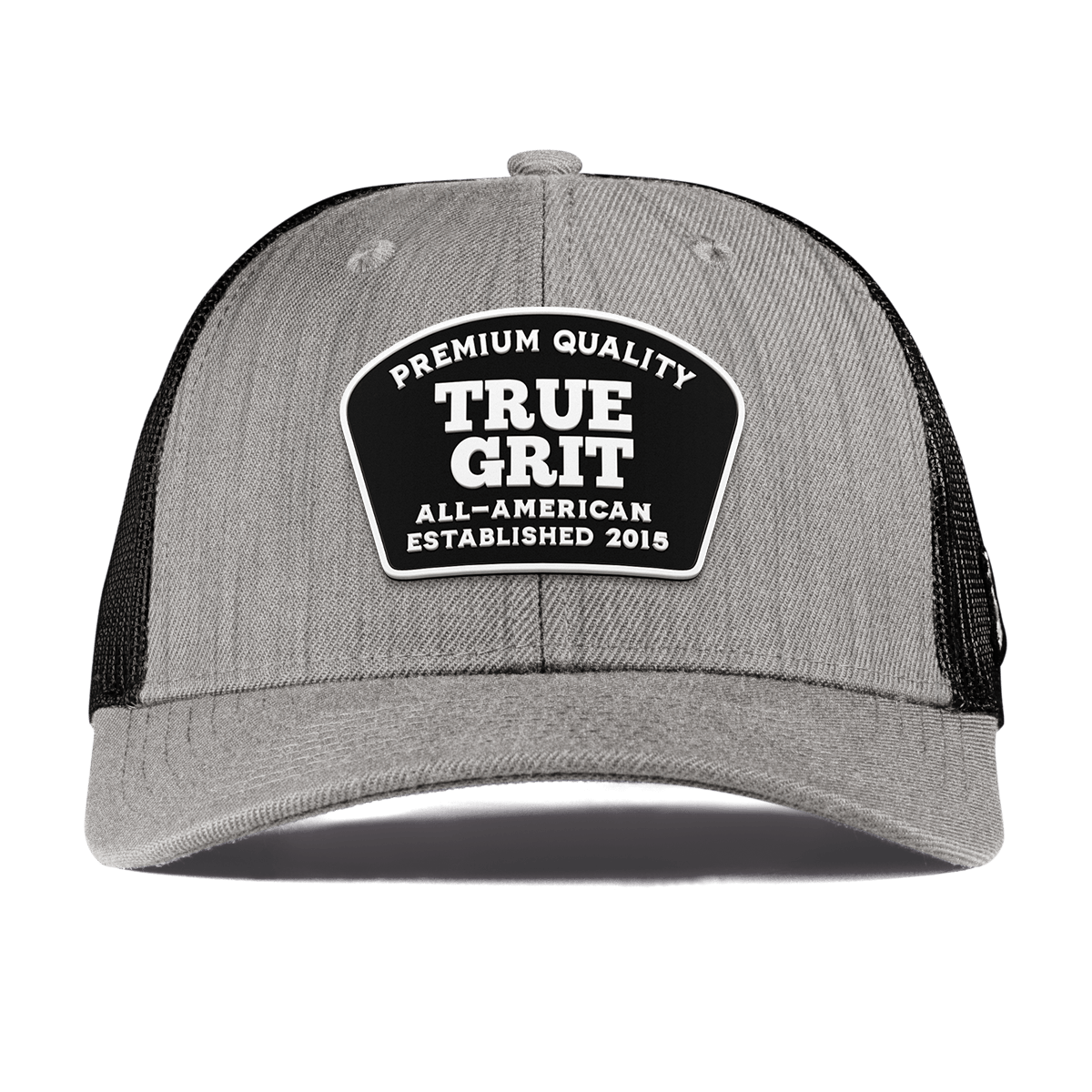 True Grit Curved Trucker Heather Gray