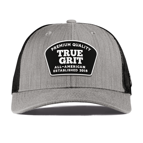 True Grit Curved Trucker Heather Gray