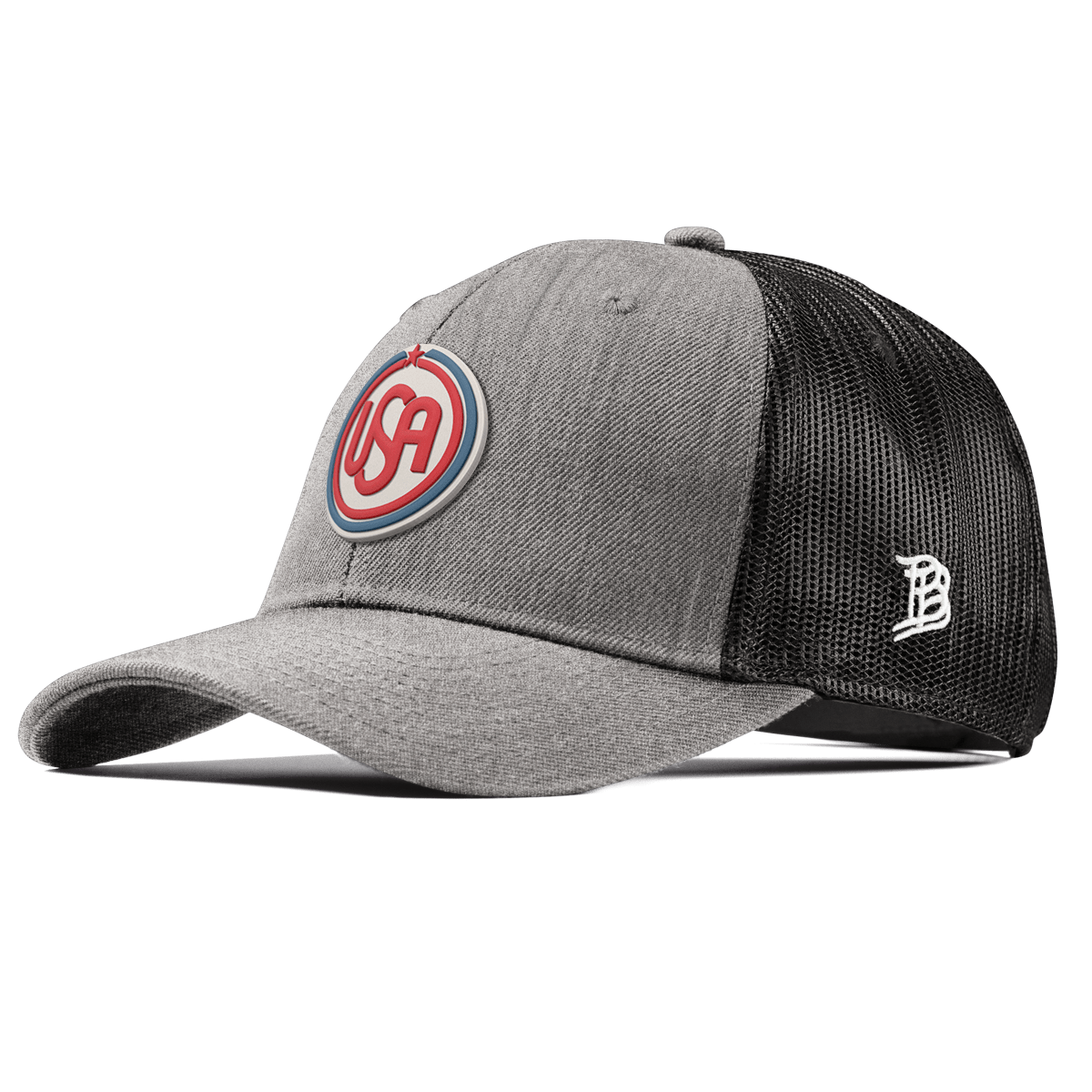 USA Icon Curved Trucker Beige Heather 