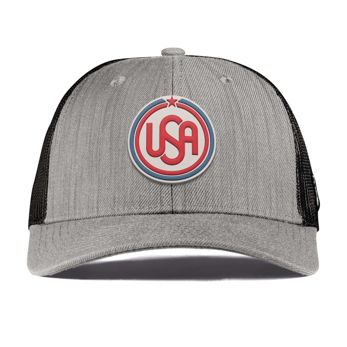 USA Icon Curved Trucker Beige Heather 