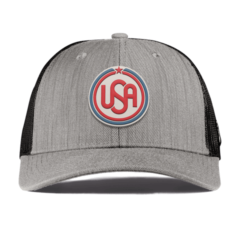 USA Icon Curved Trucker Beige Heather 