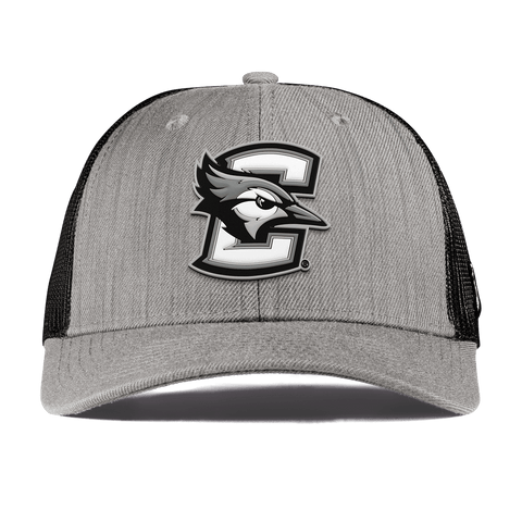 Creighton University "Vintage Creighton Block" Curved Trucker Heather Gray