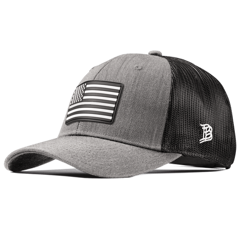 Vintage Old Glory Curved Trucker Heather Gray