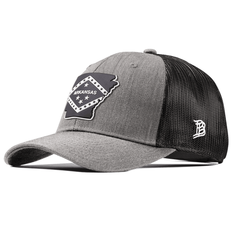 Arkansas Vintage Curved Trucker  Heather Gray
