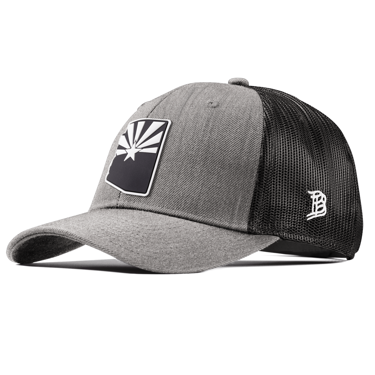 Arizona Vintage Curved Trucker  Heather Gray