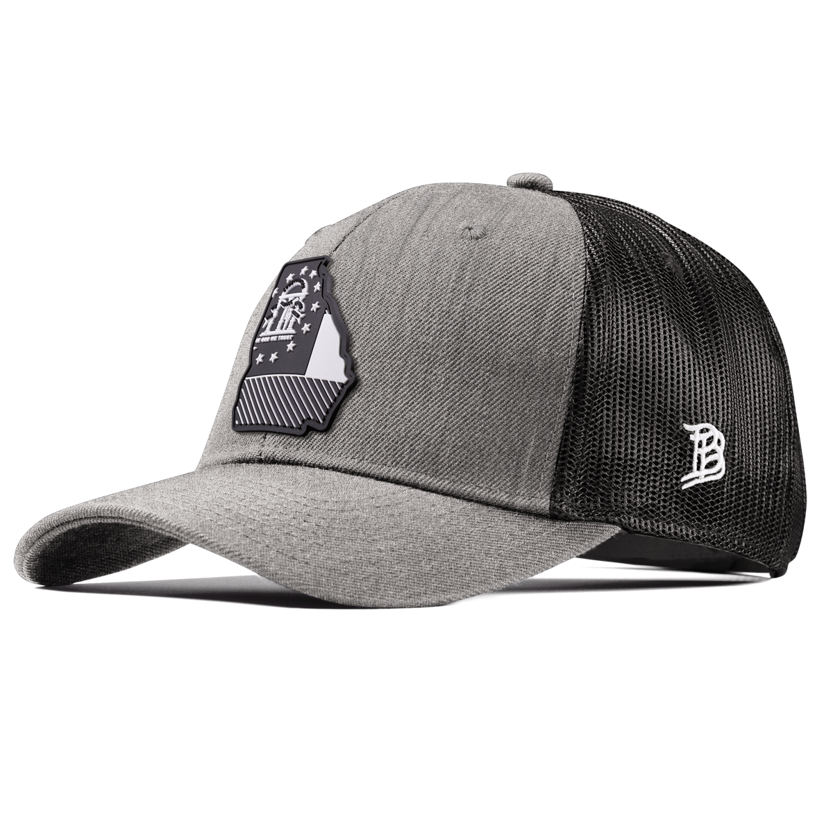 Georgia Vintage Curved Trucker  Heather Gray