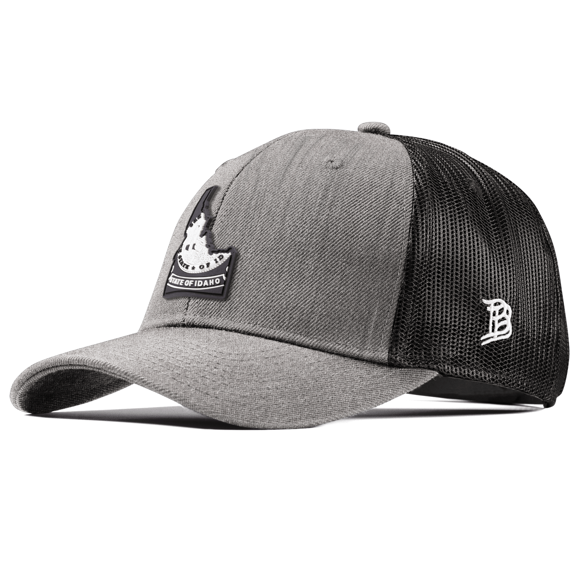 Idaho Vintage Curved Trucker  Heather Gray