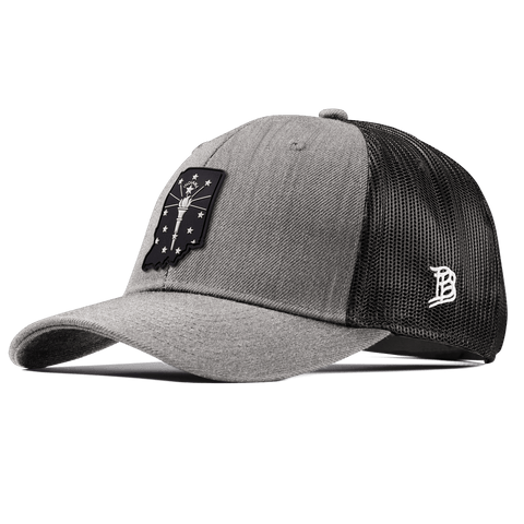 Indiana Vintage Curved Trucker  Heather Gray