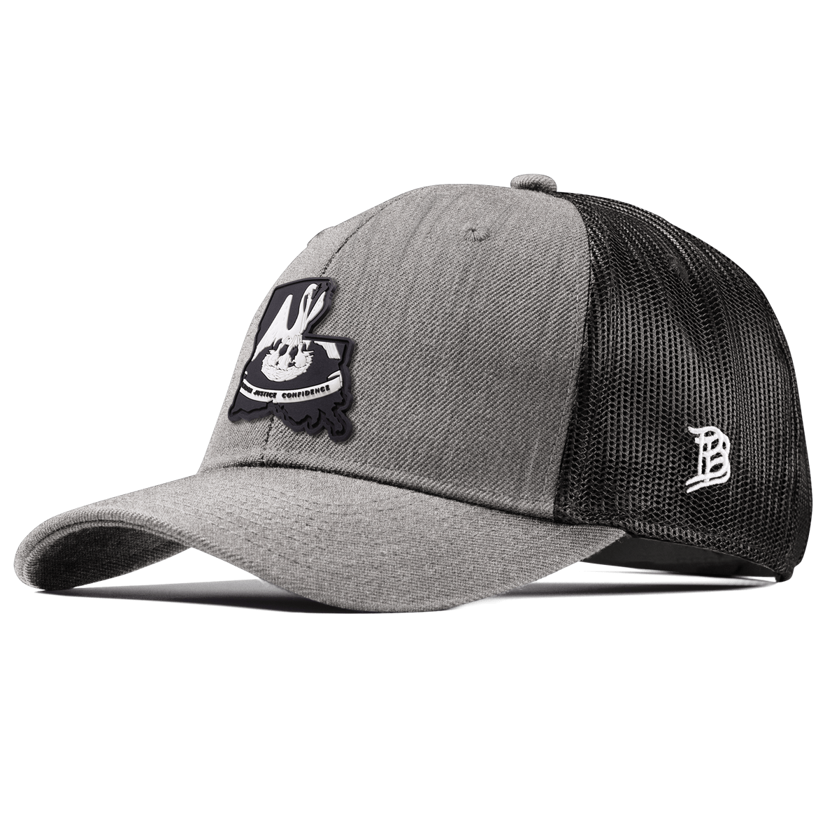 Louisiana Vintage Curved Trucker  Heather Gray
